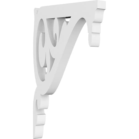 Ekena Millwork Carrillo Architectural Grade PVC Bracket, 5/8"W X 4 1/2"D X 7"H BKTP01X04X07CI